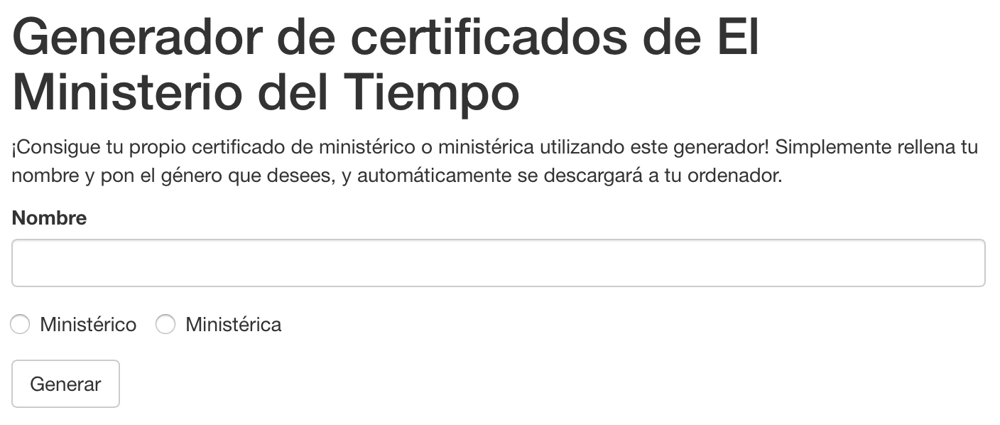 Captura del generador.